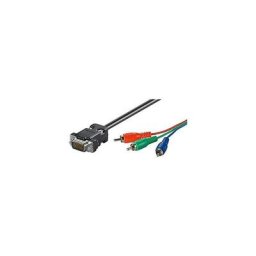Microconnect - Wentronic avk 605-1000 10.0m 10m 10m vga (D-Sub) 3 x rca - adaptateurs de câble