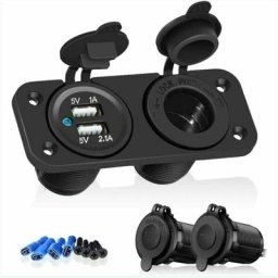 Prise de courant allume-cigare 12V / 24V, adaptateur de prise de chargeur marin étanche pour