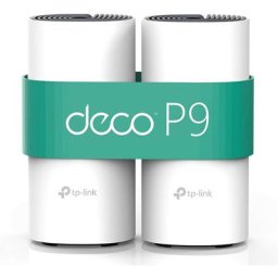 DECO P9 x 2 MESH WIFI + CPL, Système Hybride WiFi Mesh 1,2 Gigabit + CPL 1 Gigabit - TP-Link