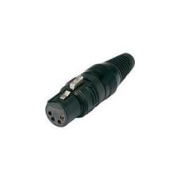 Xlr femelle, droit Hicon HI-X4CF-G Nombre de pôles (num): 4 noir 1 pc(s)