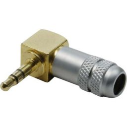 Bkl Electronic - Jack 3.5 mm mâle, coudé 1103084 Nombre de pôles (num): 3 stéréo or 1 pc(s) - or