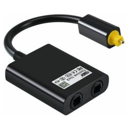 1 a 2 Adaptateur Audio Separateur De Cable Optique Numerique Adaptateur Audio a Fibre Optique