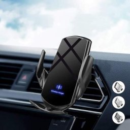 Chargeur sans Fil Voiture, Support de Voiture de Charge sans Fil à Induction Automatique 15W pour