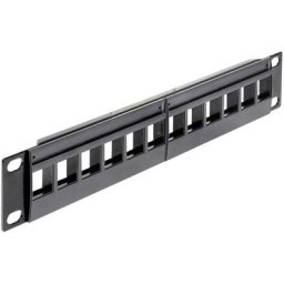Delock - Panneau de brassage 12 ports 43259 non équipé 1 uh