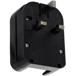 Adaptateur Prise Type f Tête Large avec Câble Bas à Prise Type g (uk) Noir - Noir