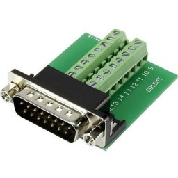 Tru Components - sub-d mâle Nombre de pôles (num): 15 DSUB15M-16TB-2 1282790 90 ° raccord à vis 1