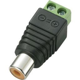 Tru Components - Cinch/RCA femelle, droit lt-rac-j 739817 Nombre de pôles (num): 2 noir 1 pc(s)