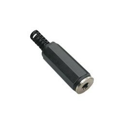 Jack 3.5 mm femelle, droit Bkl Electronic 1108003 Nombre de pôles (num): 3 stéréo noir 1 pc(s)