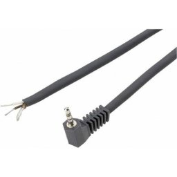 Bkl Electronic - Jack 2.5 mm mâle, coudé 1101049 Nombre de pôles (num): 2 mono noir 1 pc(s) D21510