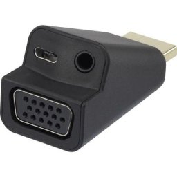 Renkforce - RF-4149768 hdmi / vga Adaptateur [1x hdmi mâle - 1x vga femelle, Jack femelle 3.5 mm]