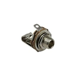 Jack 6.35 mm embase femelle, verticale Bkl Electronic 1109001 Nombre de pôles (num): 2 mono argent