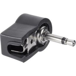 Jack 3.5 mm mâle, coudé BKL Electronic 072120 Nombre de pôles (num): 2 mono noir 1 pc(s) Y02188