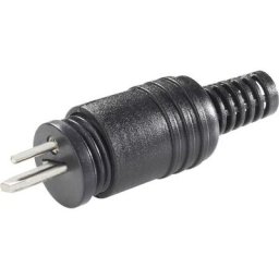 Fiche haut-parleur mâle, droit BKL Electronic 0205003/K Nombre de pôles (num): 2 noir 1 pc(s) D23166
