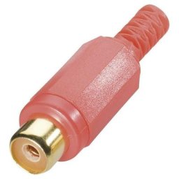 Bkl Electronic - Cinch/RCA femelle, droit 0105002/T Nombre de pôles (num): 2 rouge 1 pc(s) D12728