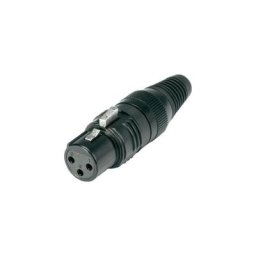 Hicon - xlr femelle, droit HI-X3CF-G Nombre de pôles (num): 3 noir 1 pc(s) - noir