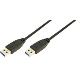 Logilink - Câble usb usb 3.2 Gen1 (usb 3.0) usb-a mâle, usb-a mâle 2.00 m noir CU0039 - noir