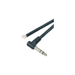 Bkl Electronic - Jack 6.35 mm mâle, coudé 1101059 Nombre de pôles (num): 2 mono noir 1 pc(s) - noir