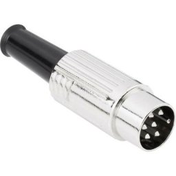 Bkl Electronic - din mâle, droit 0208022 Nombre de pôles (num): 5 argent 1 pc(s) - argent