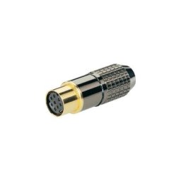 Mini din femelle, droit Bkl Electronic 0204118 Nombre de pôles (num): 8 noir 1 pc(s) - noir