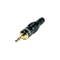 Hicon - Jack 3.5 mm mâle, droit HI-J35S02 Nombre de pôles (num): 3 stéréo noir 1 pc(s) - noir