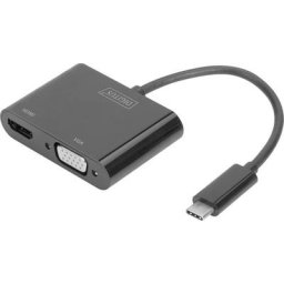 Digitus - DA-70858 usb / hdmi / vga Adaptateur [1x usb-c™ mâle - 1x hdmi femelle, vga femelle] noir