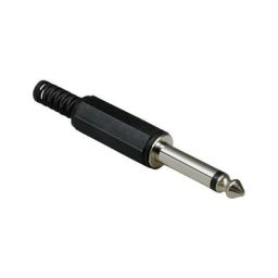 Bkl Electronic - Jack 6.35 mm mâle, droit 1107001 Nombre de pôles (num): 2 mono noir 1 pc(s) D25093