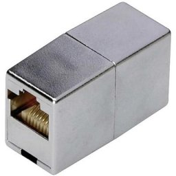 RJ45 réseau informatique Adaptateur cat 5, cat 5e [1x RJ45 femelle - 1x RJ45 femelle] gris Y233462