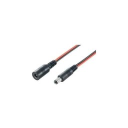 Bkl Electronic - Rallonge basse tension 072052 dc mâle - dc femelle 5.5 mm 2.1 mm 5.5 mm 2.1 mm