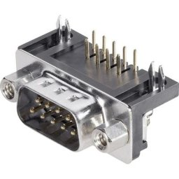 10121002 Embase sub-d mâle 90 ° Nombre de pôles (num): 9 coudé pour circuits imprimés 1 pc(s)
