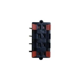 Tru Components - fiche haut-parleur embase femelle horizontale nombre de pôles : 8, noir, 1 pièce