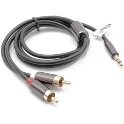 Vhbw - Adaptateur pour câble audio stéréo 3,5mm vers 2x connecteur rca, câble en y