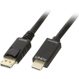 Lindy - DisplayPort / hdmi Câble adaptateur Fiche mâle DisplayPort, Fiche mâle hdmi-a 5.00 m noir