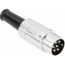 Bkl Electronic - din mâle, droit 0208026 Nombre de pôles (num): 8 argent 1 pc(s) - argent