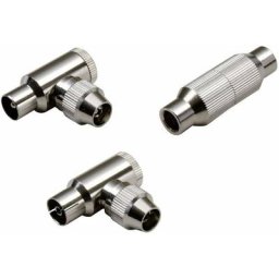 Bkl Electronic - 3 pc(s) 0403507 Jeu de 3 connexions pour coaxiaux Diamètre de câble: 7.20 mm 3