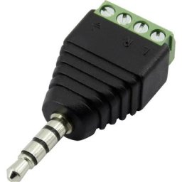 Tru Components - Jack 3.5 mm mâle, droit 93013c1119 1386615 Nombre de pôles (num): 4 stéréo noir 1