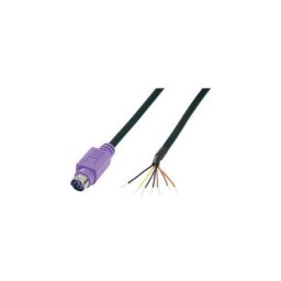 Bkl Electronic - Mini din mâle, droit 0204097 Nombre de pôles (num): 6 violet 1 pc(s)