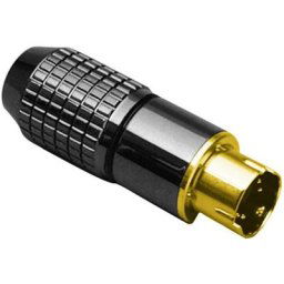 Bkl Electronic - Mini din mâle, droit 0204022 Nombre de pôles (num): 8 noir 1 pc(s) - noir