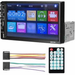 Stéréo de voiture simple din Écran tactile lcd 7 pouces Lecteur bt MP5 Récepteur d'autoradio fm
