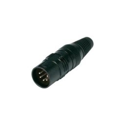 Xlr mâle, droit Hicon HI-X5CM-M Nombre de pôles (num): 5 noir 1 pc(s) - noir