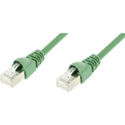 Câble de raccordement réseau informatique RJ45 Telegärtner L00000A0073 cat 6a s/ftp vert 0.50 m