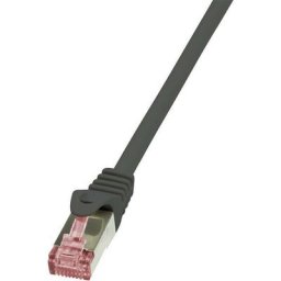Logilink - Câble réseau cat. 6 s/ftp 1 m noir - CQ2033S - 1.00 m - noir - [1x RJ45 mâle - 1x RJ45