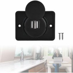 Prise usb Voiture 12V Encastrable, Chargeur usb Voiture, Double Prise usb de Chargeur Adaptateur 2