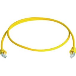 Câble de raccordement réseau informatique RJ45 Telegärtner L00006A0051 cat 6a s/ftp jaune 25.00 m