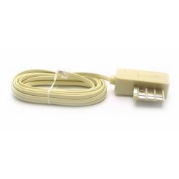 Metronic - Câble téléphonique ptt 8 plots mâle/RJ11 - 3 m - ivoire - Blanc
