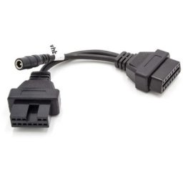 Vhbw - OBD2 - Câble adaptateur 12Pin à 16Pin pour Appareil de diagnostic obd pour les anciens