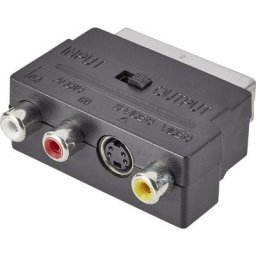 Speaka Professional - SP-7870344 péritel / Cinch-RCA / S-Video Adaptateur [1x péritel mâle - 3x