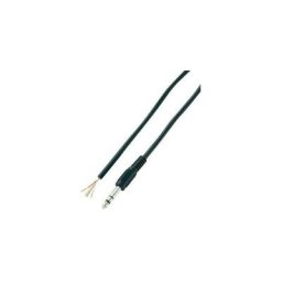 Voltcraft - jack 6.35 mm 93025C211 mâle droit nombre de pôles: 3 stéréo noir 1 pc(s)