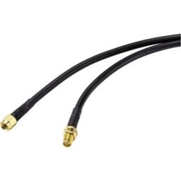 SpeaKa Professional antenne Rallonge [1x SMA mâle inversé - 1x SMA femelle inversé] 5.00 m noir