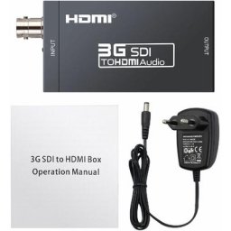 Convertisseur sdi vers hdmi Signaux hd-sdi vers hdtv Avec adaptateur secteur 5V