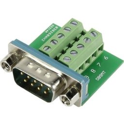 Tru Components - sub-d mâle Nombre de pôles (num): 9 DSUB09M-10TB-2 1229332 90 ° raccord à vis 1